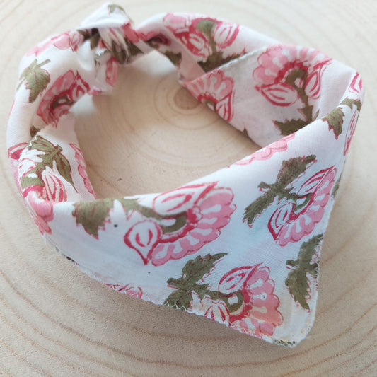 Baby Neckerchief Pink Clover